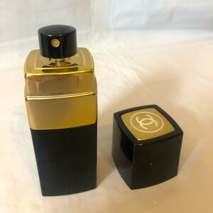 Chanel No. 5 spray bottle metal & resin vintage approximately 1/2 or more full